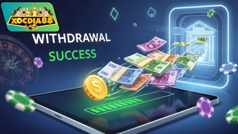 Hướng dẫn rút tiền Xocdia88 chi tiết đảm bảo thành công 100%